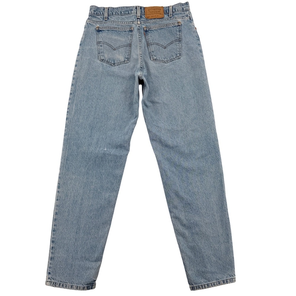 Vintage Levis 550 Orange Tab Mens 36x34 Relaxed Fit Tapered Leg Jeans Light Wash